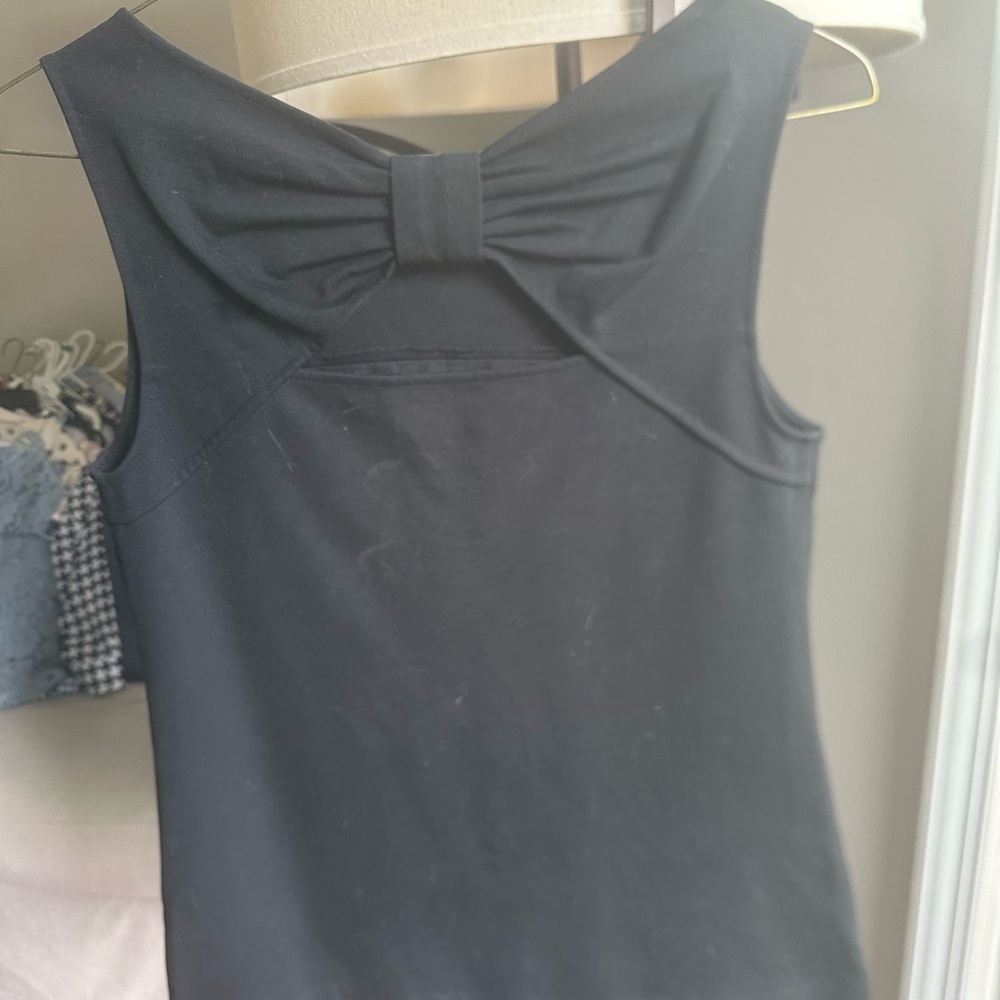 Kate Spade Black Bow-Back Tank Top